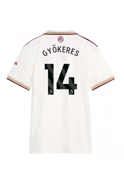 Arsenal Viktor Gyokeres #14 Jalkapallovaatteet Naisten Kolmaspaita 2025-26 Lyhythihainen Arsenal Viktor Gyokeres #14 Jalkapallovaatteet Naisten Kolmaspaita 2025-26 Lyhythihainen